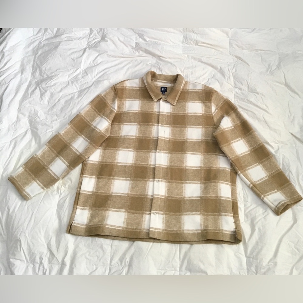 Gap Heavyweight Fleece Plaid Shirt/Shacket Men’s Size XXXL